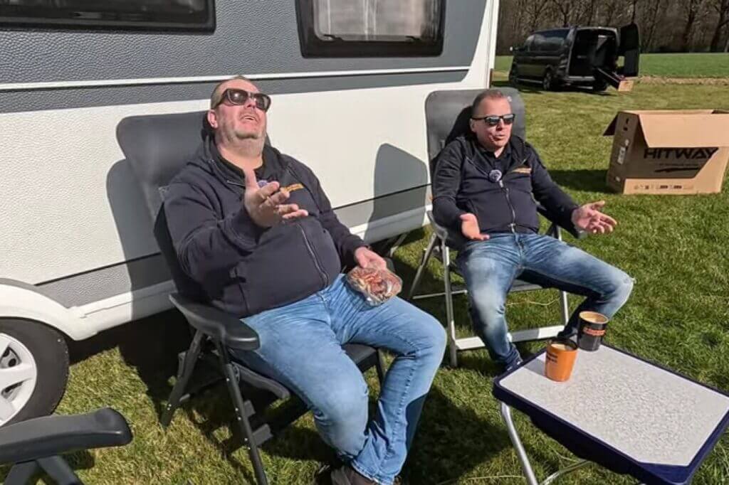 Hans & Maarten op Esch Camping Kaampert in Markelo