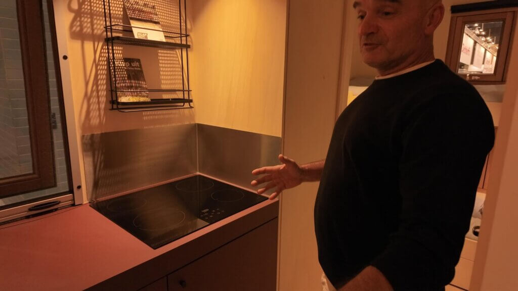 Keuken klapkot op de Kampeer & Caravan Jaarbeurs